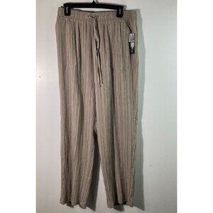 Womens‎ Soho Apparel Pull On Crepey Pants Tan Lightweight M NWT